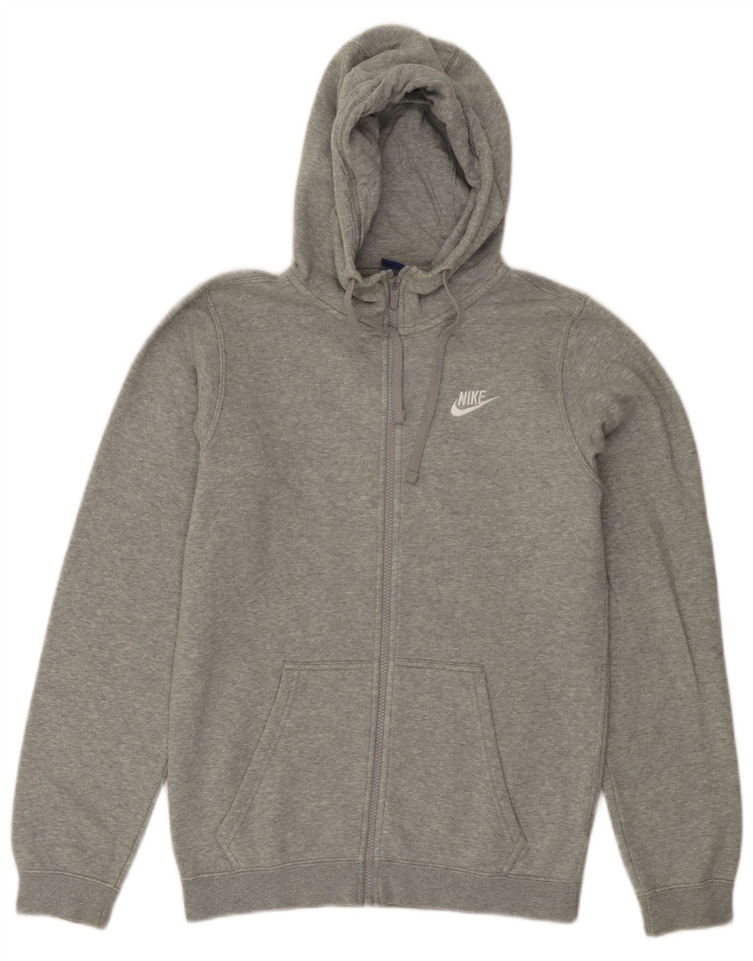 NIKE Pull à capuche zippé pour homme XS Gris Coton