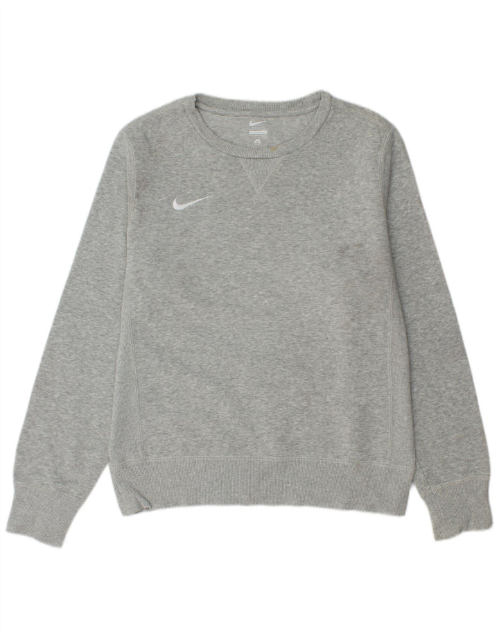 Nike Sweat-shirt pour homme en coton moucheté Gris Taille S