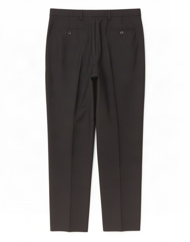 Marks & Spencer Pantalon chino coupe classique pour homme W34 L33 Noir Polyester