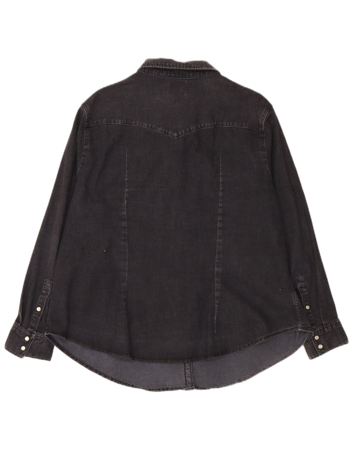 Levi's Chemise en Jean Femme UK 20 2XL Noir Coton