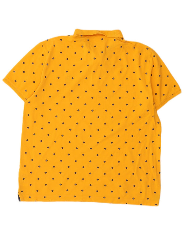 U.S. Polo Assn. Polo Homme Large Jaune Géométrique Coton