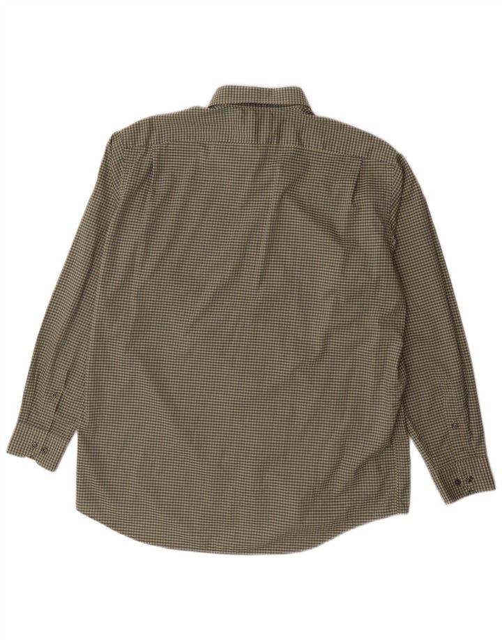 Lacoste Chemise Homme Taille 42 Grand Coton Vichy Kaki