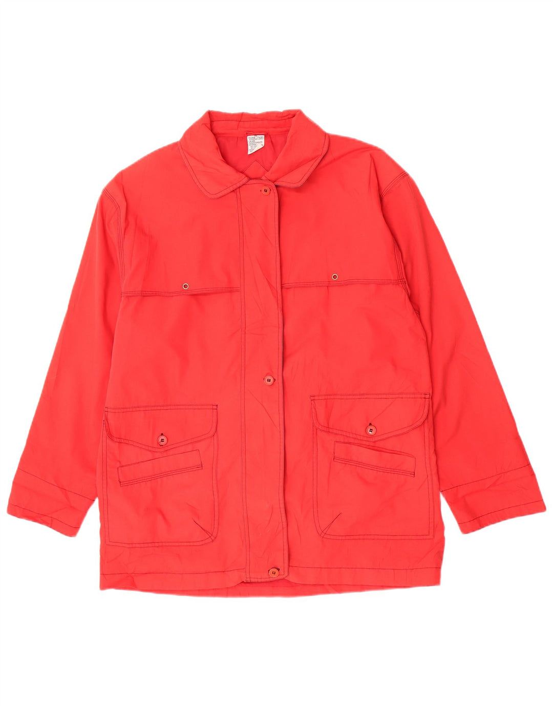 Veste utilitaire femme vintage UK 18 XL Polyester Rouge
