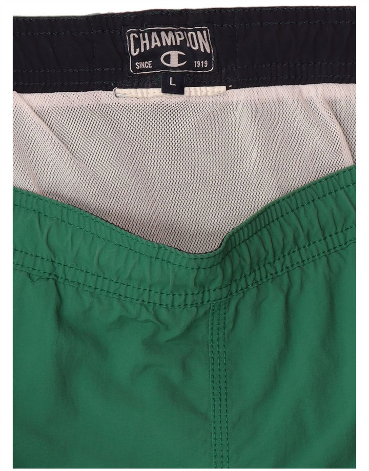 CHAMPION Short de Bain Graphique Homme Grand Vert