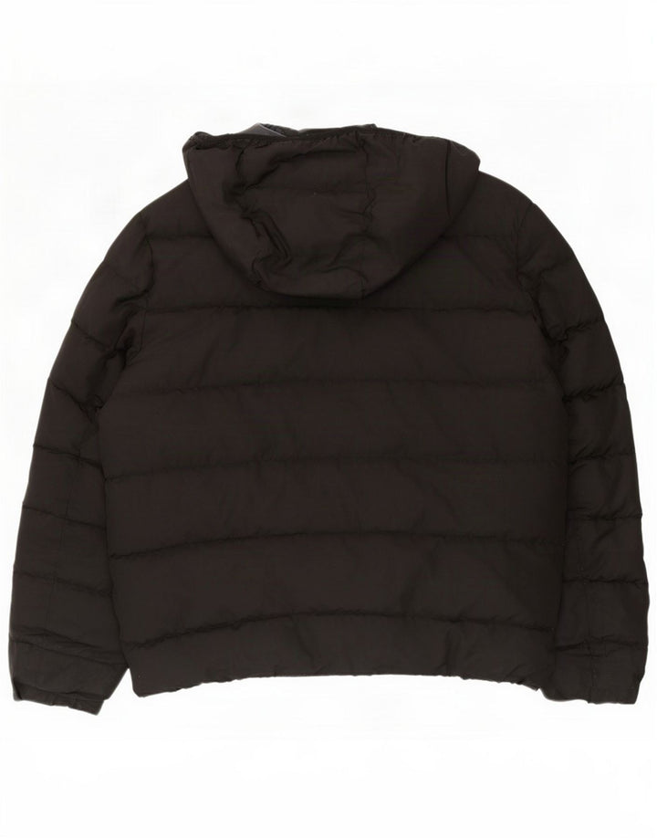 Michael Kors Veste matelassée à capuche pour homme UK 40 Large Noir Polyester