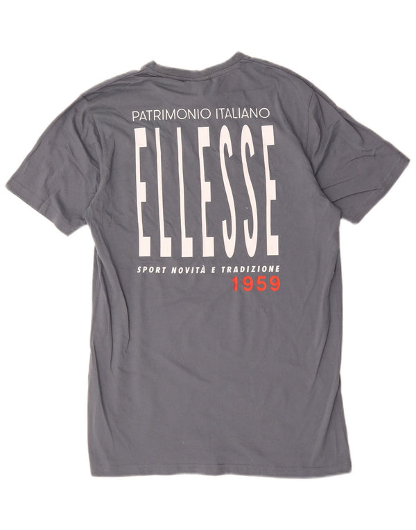 Ellesse T-Shirt Graphique Homme Petit Gris Coton