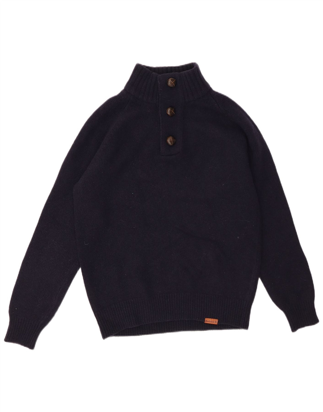 BARBOUR Pull à col boutonné pour homme Petit Bleu marine