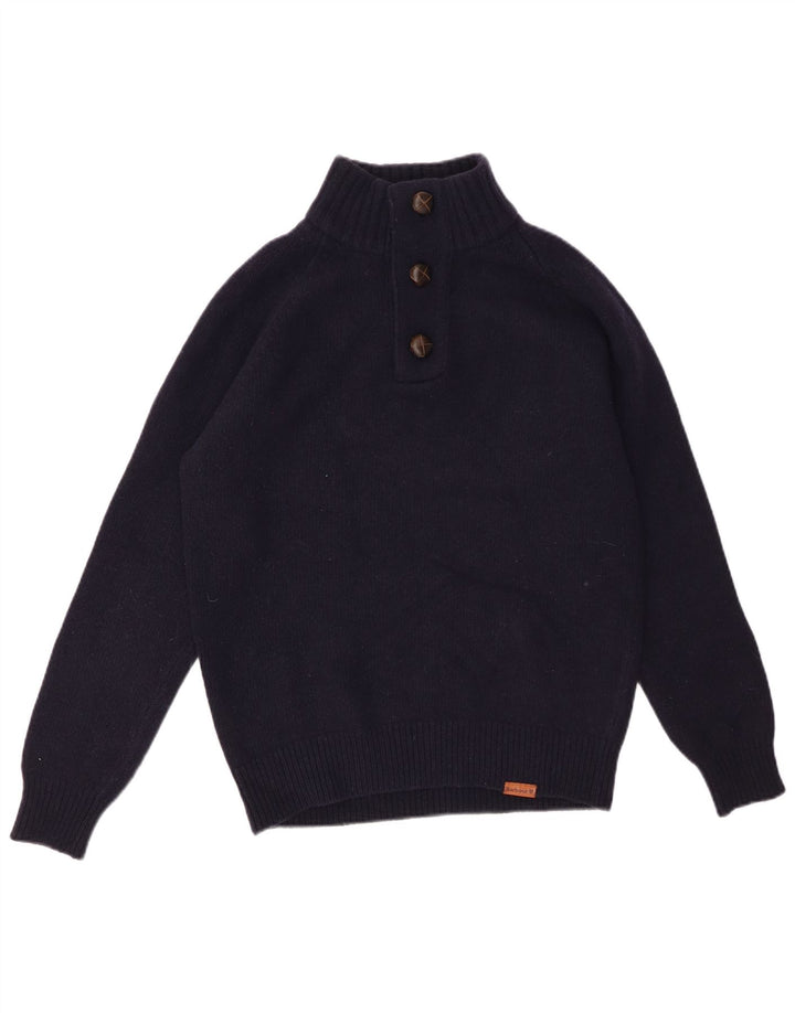 BARBOUR Pull à col boutonné pour homme Petit Bleu marine