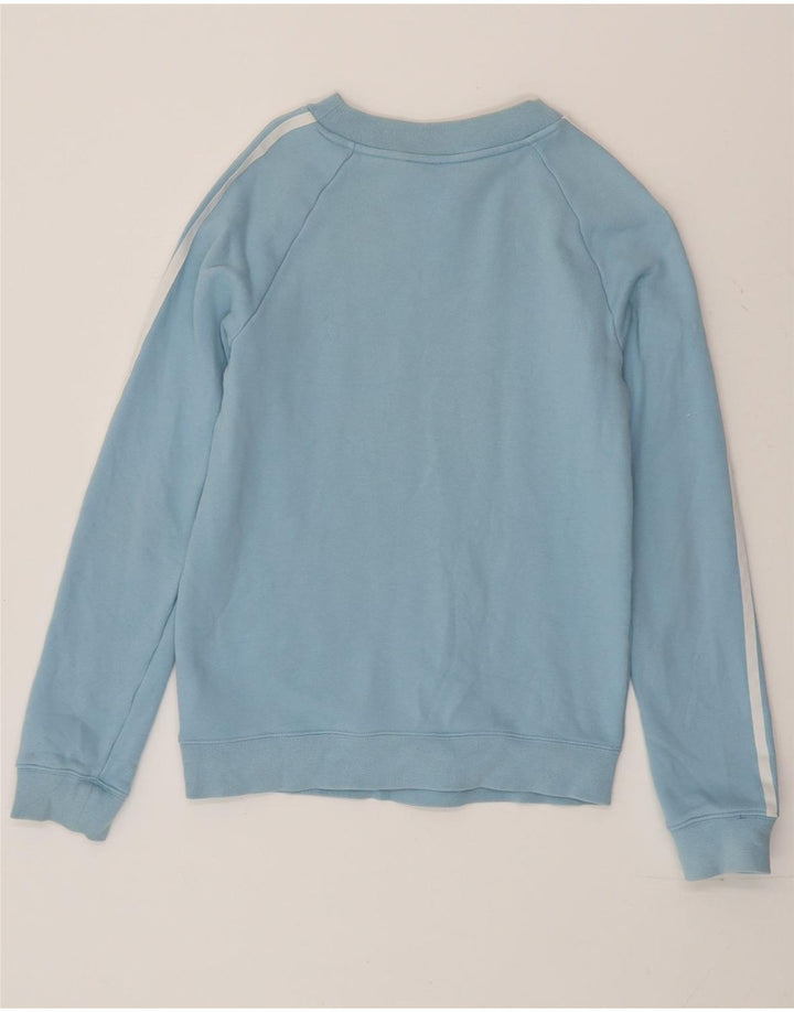 Adidas Sweat-shirt pour femme UK 10 Petit Bleu Coton