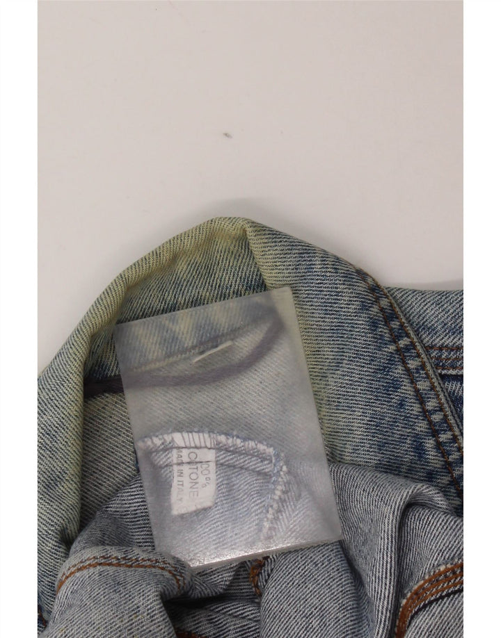 veste en denim homme vintage UK 38 coton bleu moyen
