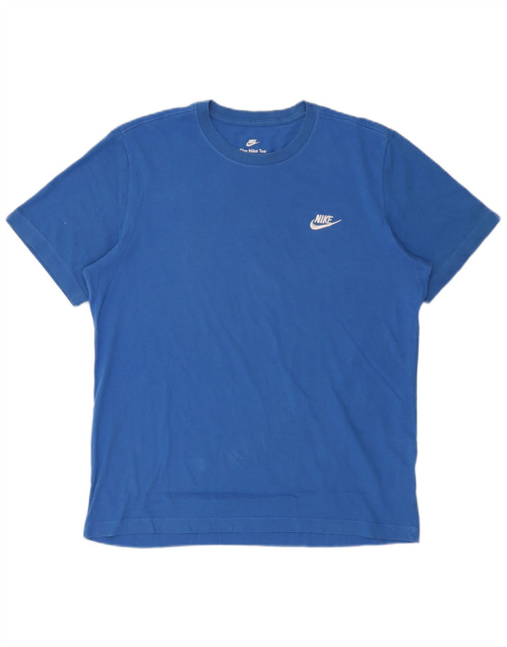 Nike T-Shirt Homme Grand Bleu Coton