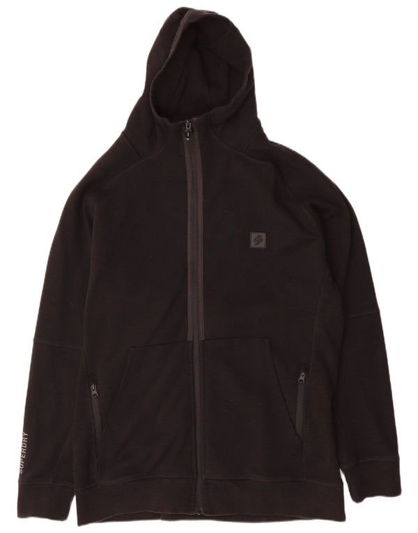 Superdry Pull à capuche zippé pour homme 2XL Coton noir