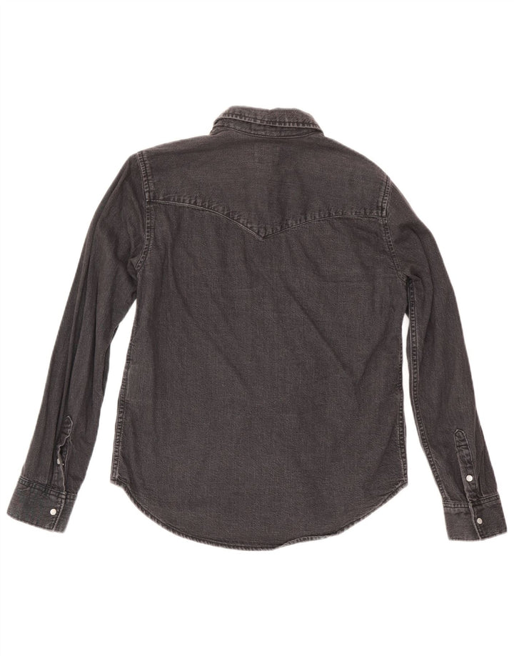 Levi's Chemise en Jean Femme UK 10 Small Noir Coton