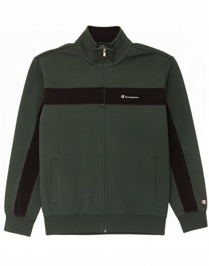 Champion Veste de survêtement pour homme Large Vert Colourblock