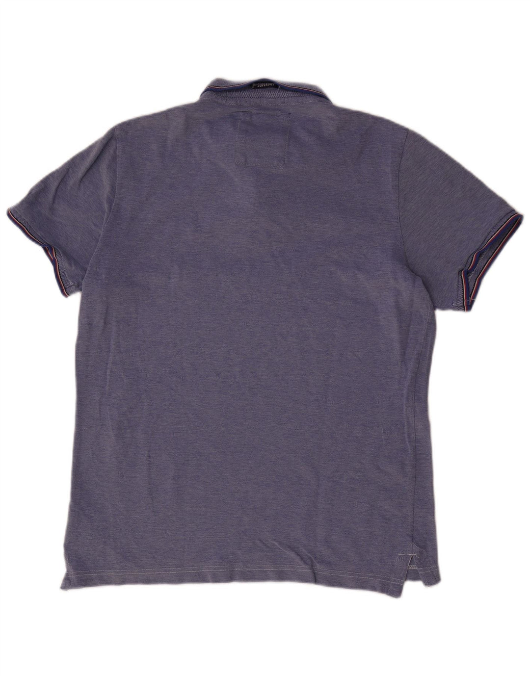 SUPERDRY Polo Homme 2XL Bleu Coton