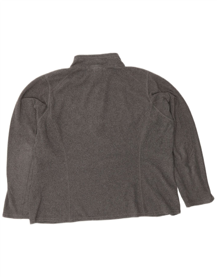 THE NORTH FACE Pull polaire à col zippé pour femme UK 18 XL Gris Polyester