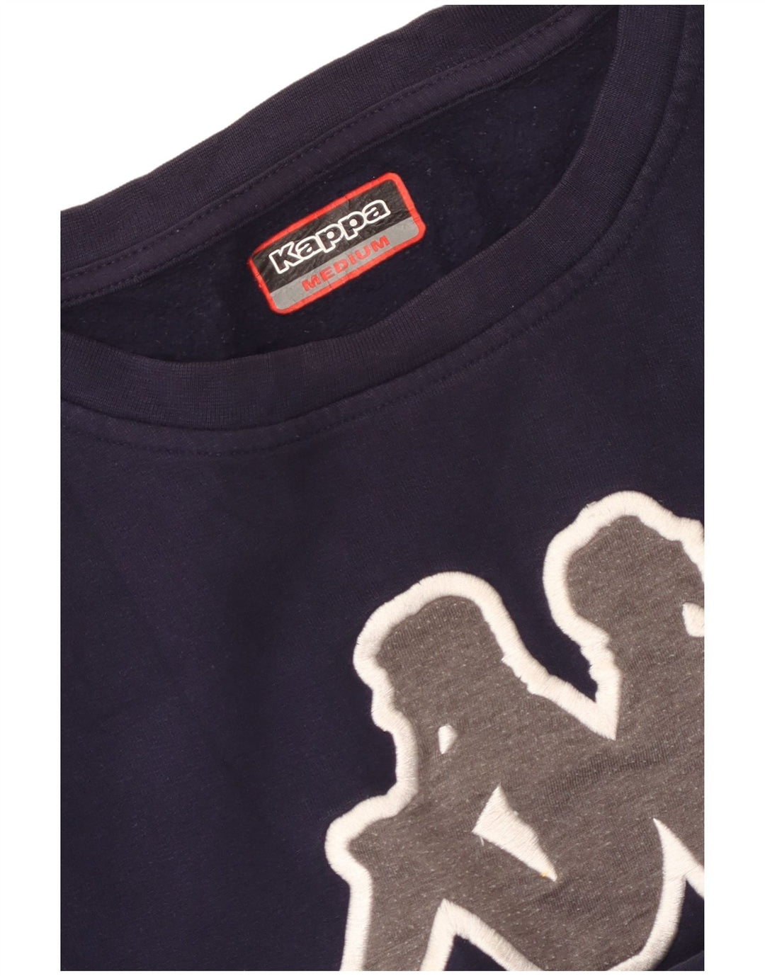 Kappa Sweat-shirt graphique pour femme UK 14 Bleu marine moyen