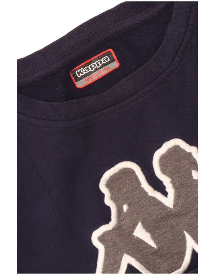 Kappa Sweat-shirt graphique pour femme UK 14 Bleu marine moyen