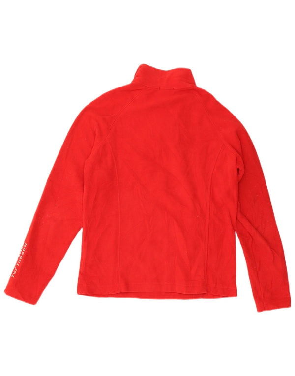 NAPAPIJRI Pull polaire à col zippé pour femme UK 10 Small Rouge Polyester