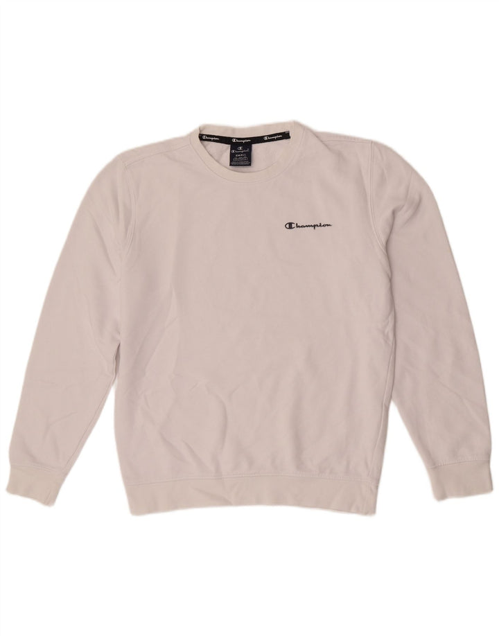 Champion Sweat-shirt pour homme en coton blanc Petit
