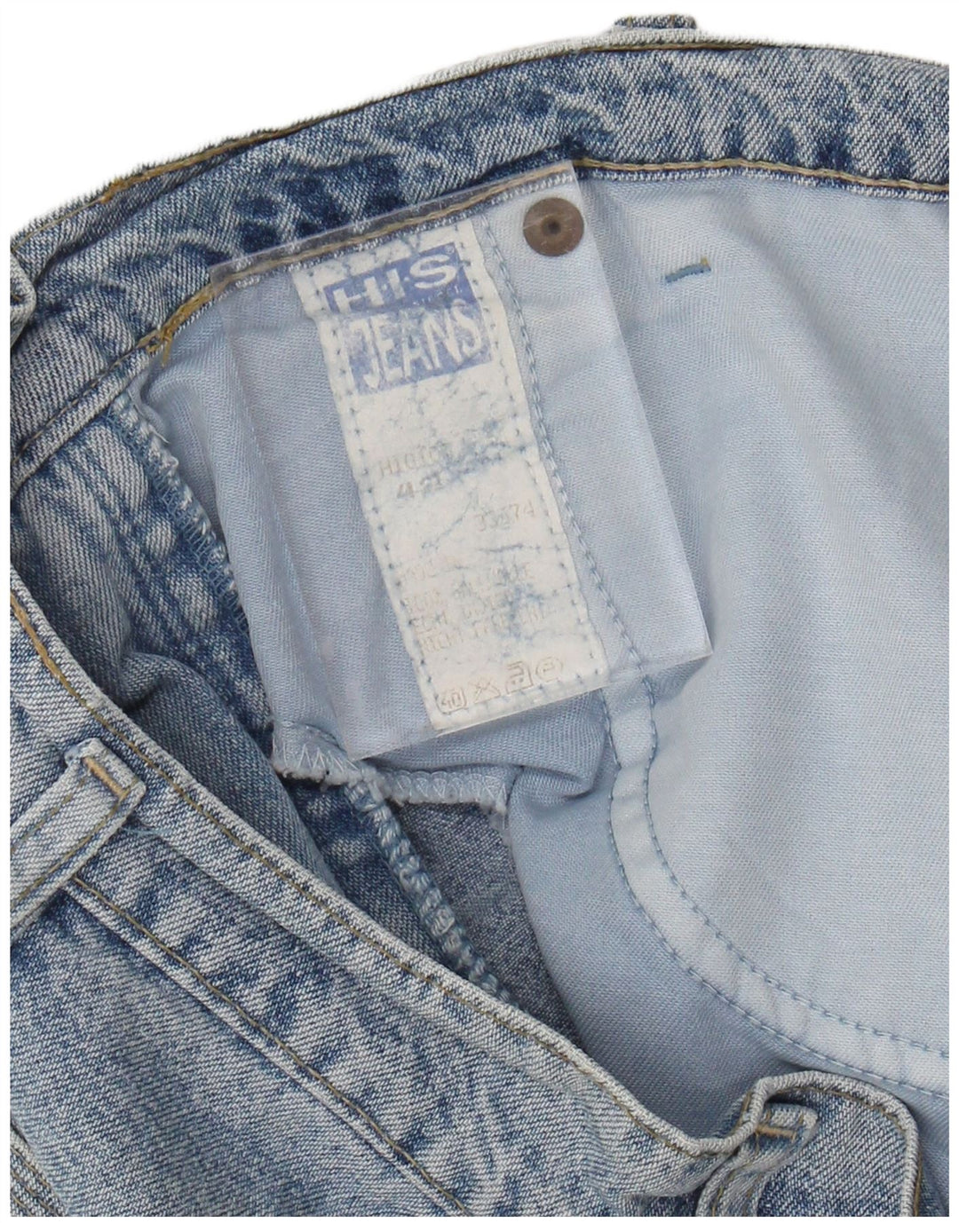 H.I.S Jupe en jean pour femme IT 44 Medium W30 Bleu