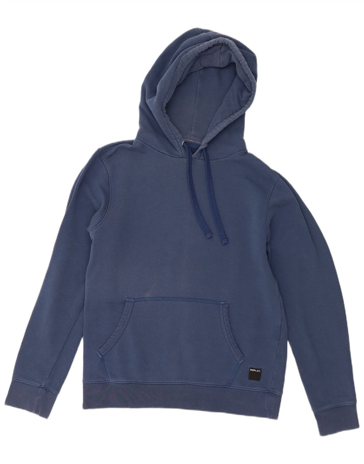 Replay Pull à capuche pour hommes, grand, bleu marine