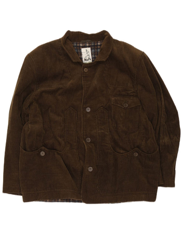 Hunter Mens Corduroy Jacket IT 50 Large Brown Cotton