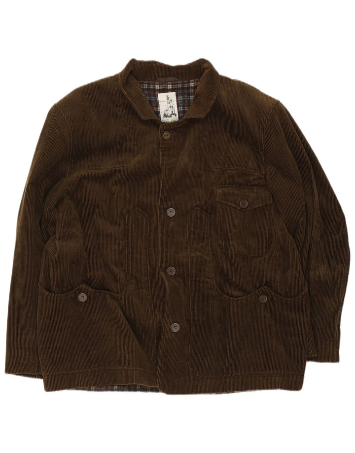 Hunter Veste en velours côtelé pour homme IT 50 Large Marron Coton