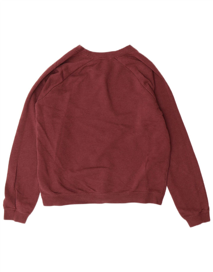 Nike Sweat-shirt court graphique pour femme UK 10 Petit coton bordeaux