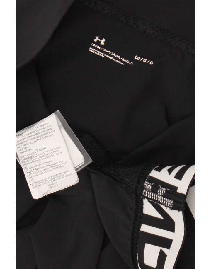 Under Armour Haut de survêtement graphique pour femme UK 16 Large Noir