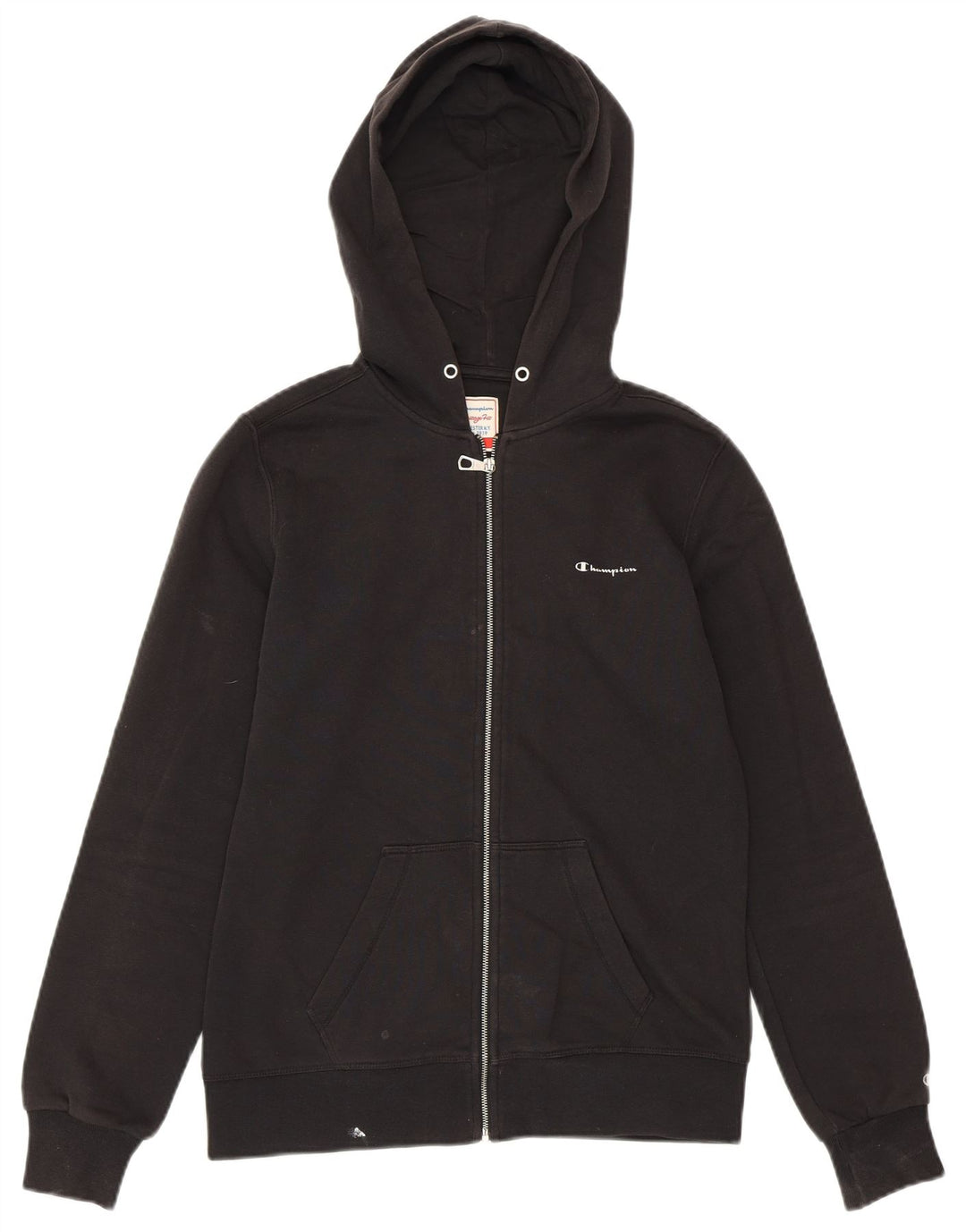 CHAMPION Pull à capuche zippé Heritage Fit pour femme UK 14 Coton noir moyen