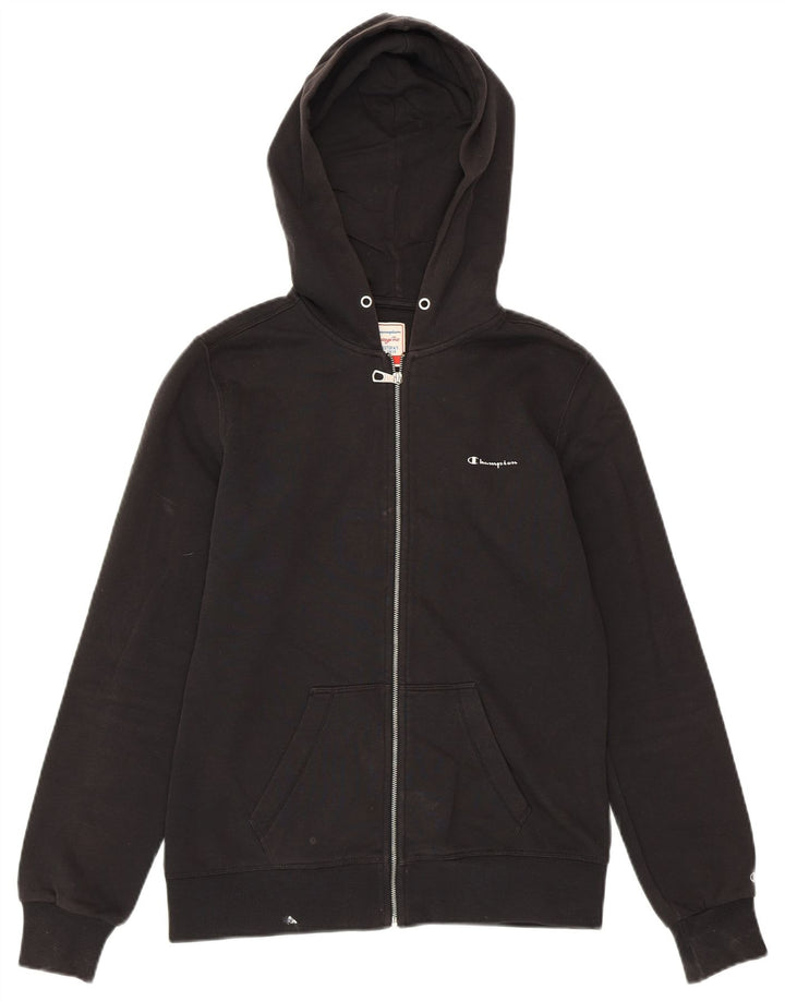 CHAMPION Pull à capuche zippé Heritage Fit pour femme UK 14 Coton noir moyen
