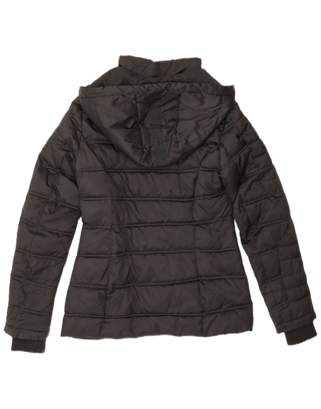 Nautica Veste matelassée à capuche pour femme UK 14 Medium Noir Polyester