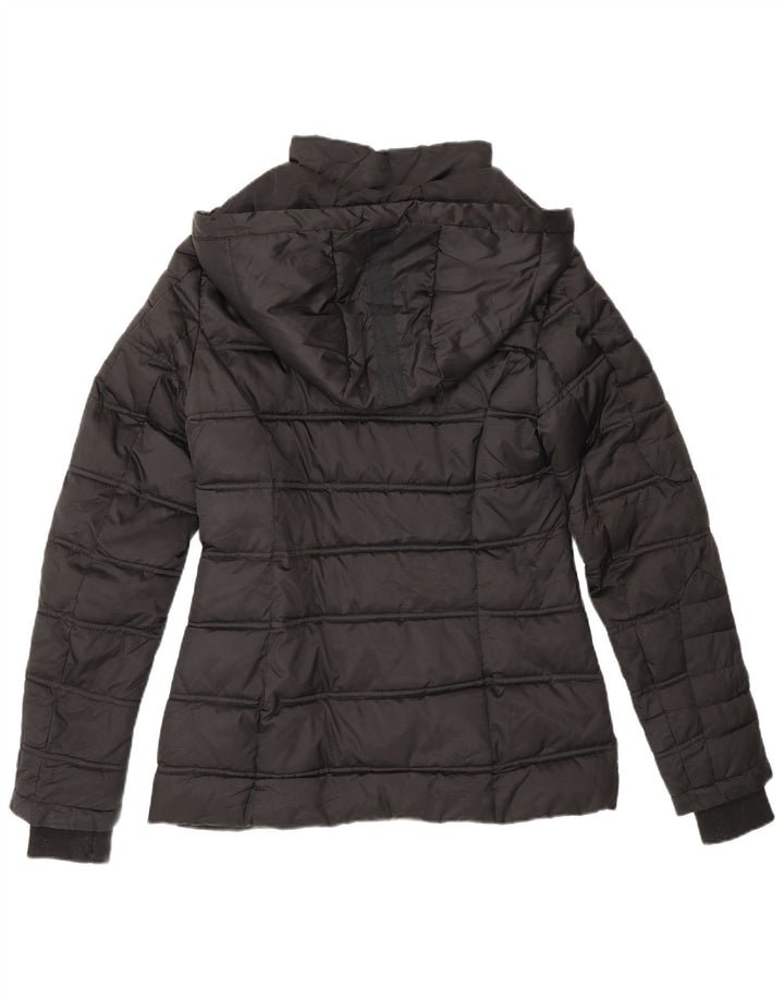 Nautica Veste matelassée à capuche pour femme UK 14 Medium Noir Polyester