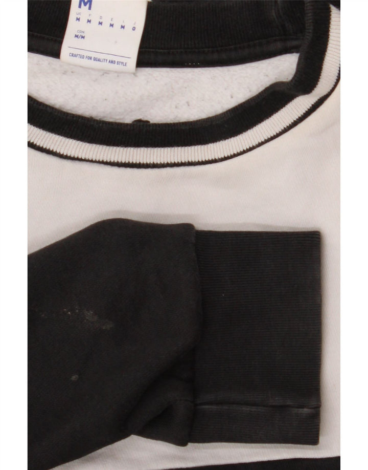 REEBOK Sweat-shirt graphique pour homme en coton color block noir moyen