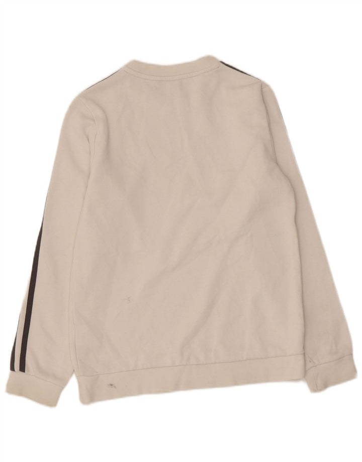 Adidas Sweat-Shirt Garçon 11-12 Ans Blanc Coton