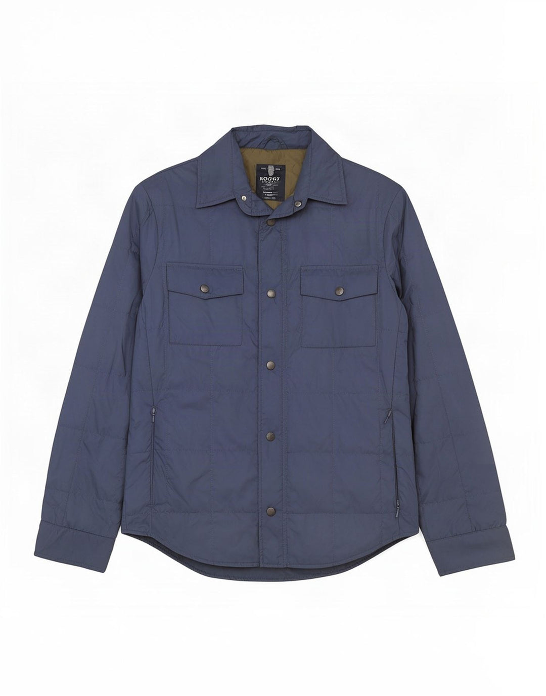 Boggi Veste matelassée coupe régulière pour homme UK 38 Bleu moyen Polyester