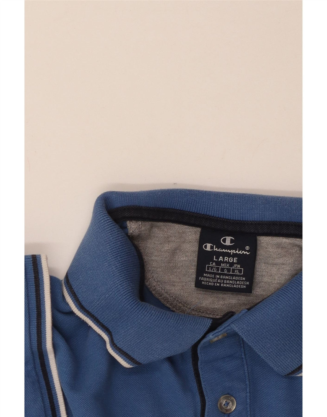 Champion Polo Homme Grand Bleu Coton