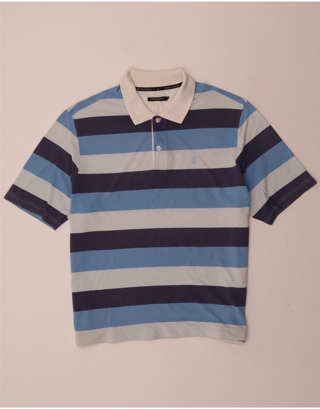MARINA YACHTING Polo Rugby Homme 2XL Bleu Rayé