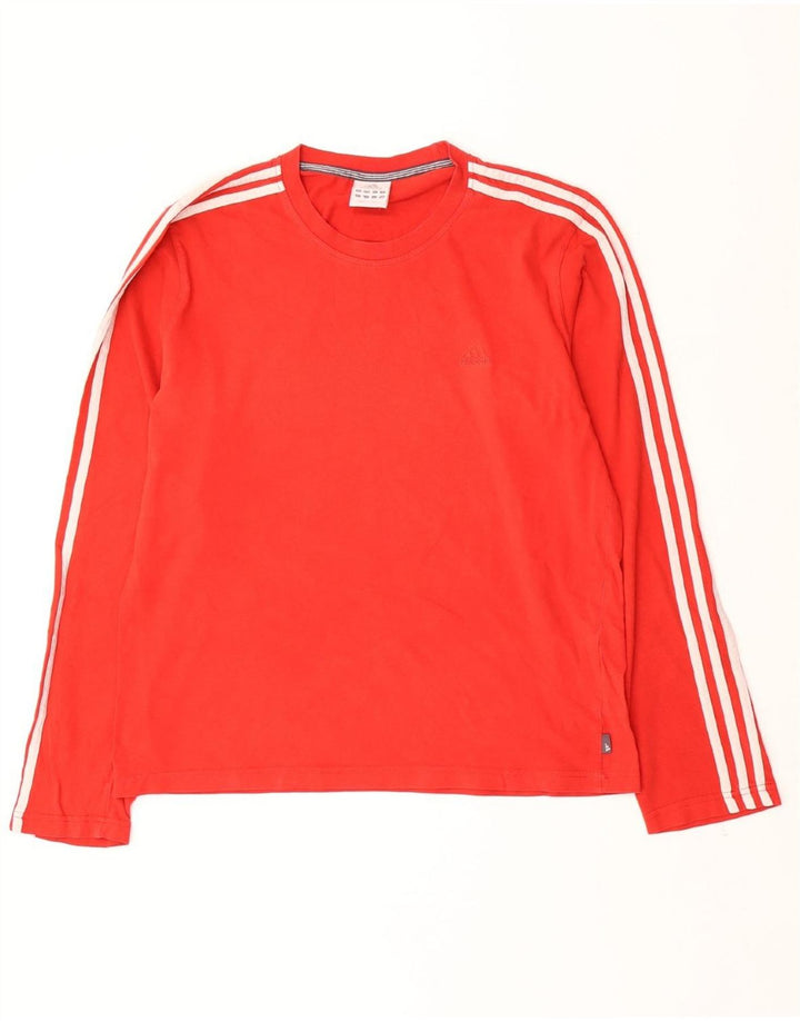 ADIDAS Haut à manches longues pour hommes en coton rouge grand