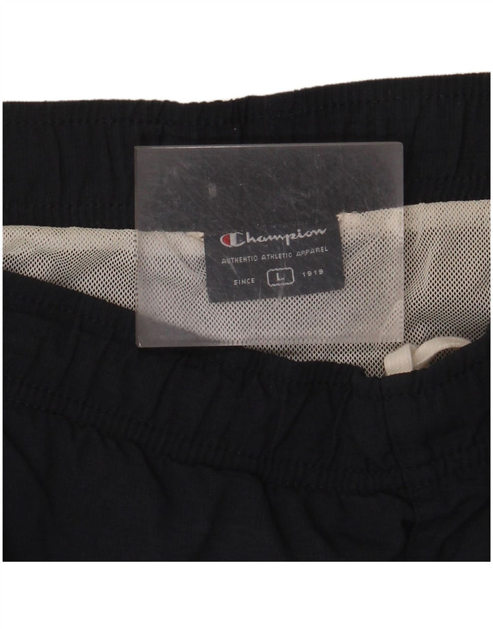 CHAMPION Short de Sport Homme Large Bleu Marine Colorblock