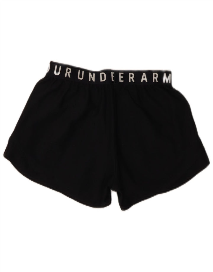 UNDER ARMOUR Short de sport graphique pour femme UK 4 XS Noir Polyester