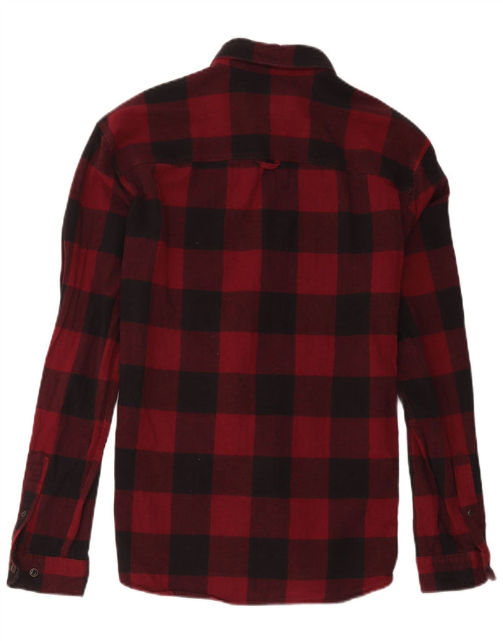 Jack & Jones Chemise en Flanelle Homme Rouge Moyen à Carreaux en Coton