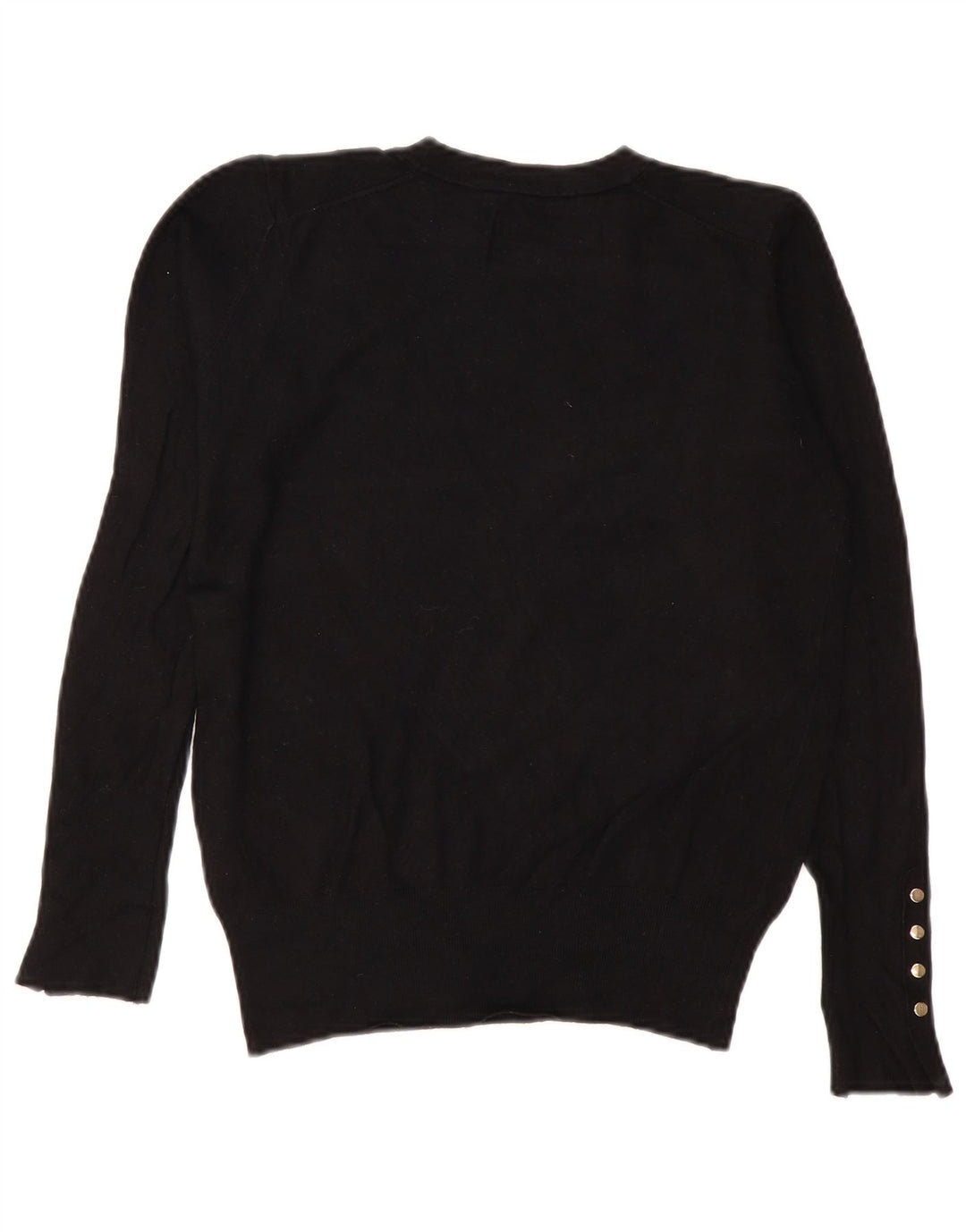 Zara Pull ras du cou pour femme UK 14 Medium Noir Viscose