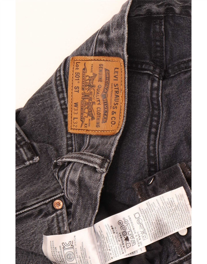Levi's Jean Droit 501 Homme W33 L28 Gris Coton