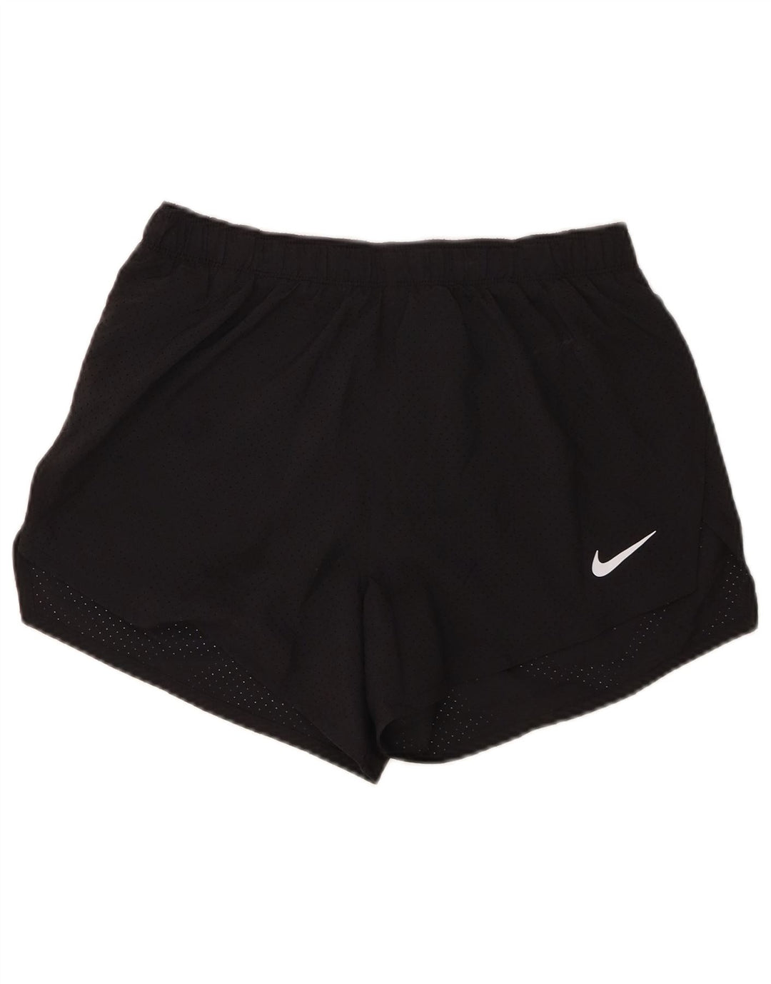Nike Short de sport Dri Fit pour femme UK 14 Noir moyen Polyester