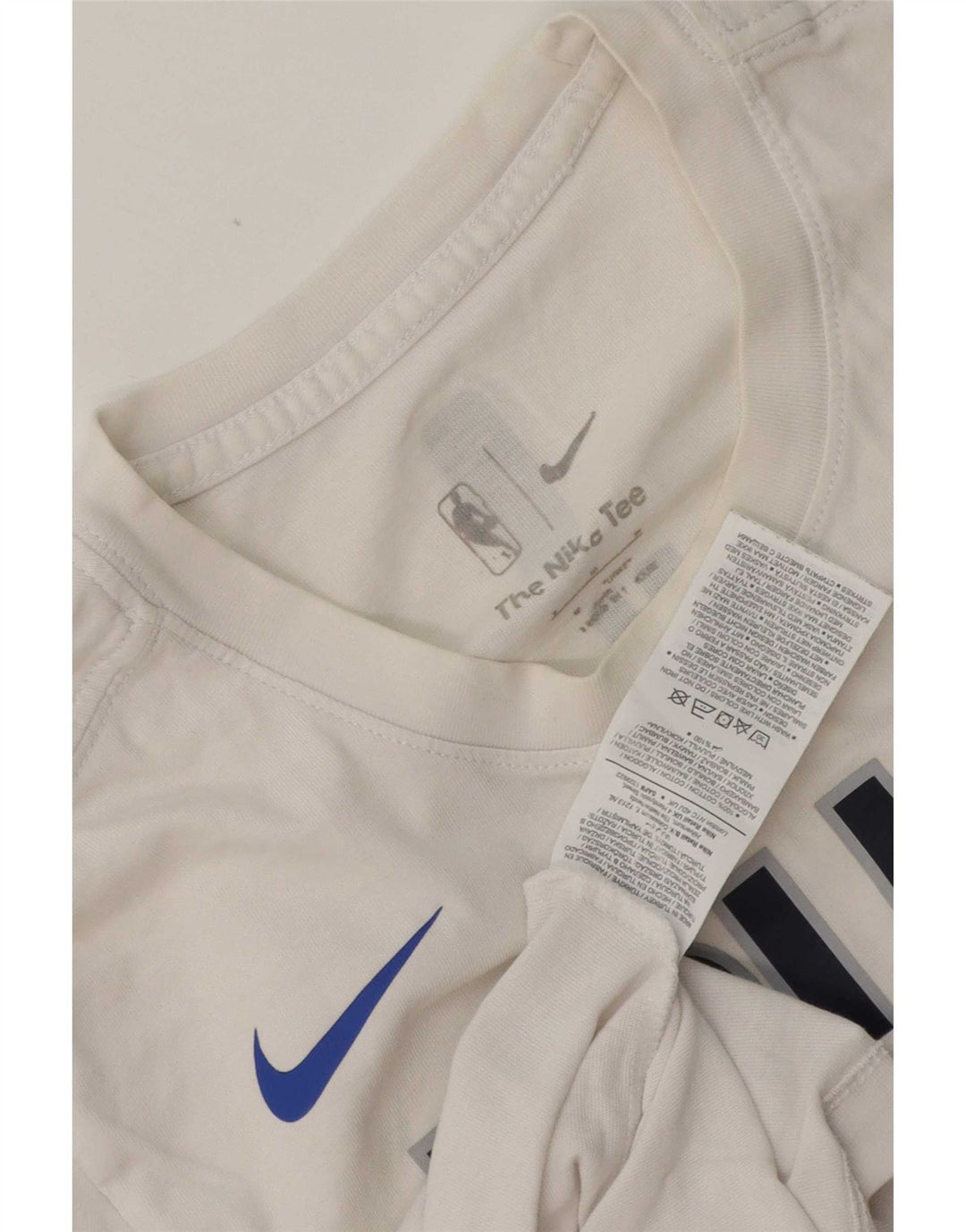 Nike Mens Dallas Mavericks Graphic T-Shirt Top Blanc Moyen Coton