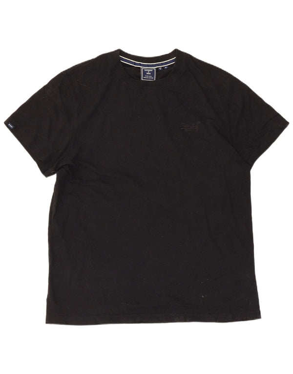 Superdry T-Shirt Homme Top XL Noir Coton