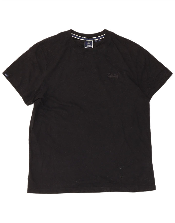 Superdry T-Shirt Homme Top XL Noir Coton