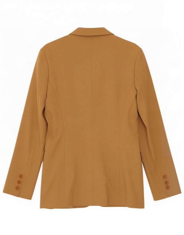 Zara Womens 4 Button Blazer Jacket EU 40 Medium Brown Wool